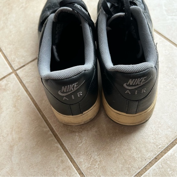 Nike Air Force 1 Men's Black Sneakers Size 15 Basketball Athletic Grunge - Picture 11 of 13